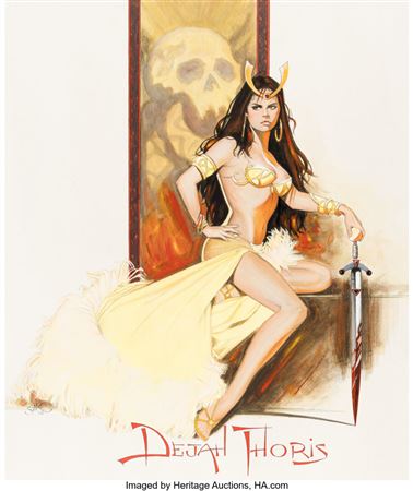 Jim Silke : Dejah Thoris Illustration Original Art (2002)