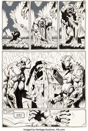 Shawn McManus : Shawn McManus The Saga of Swamp Thing #28 Story Page 17 Original Art (DC, 1984)