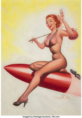 Harold McCauley : Toffee Takes a Trip, Imaginative Tales magazine cover