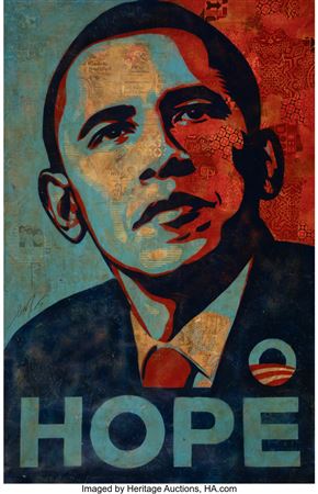 Shepard (Sheppard) Fairey : HOPE (Barack Obama)