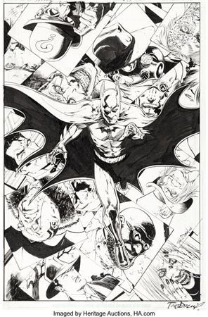 Tony Daniel : Tony Daniel Batman #693 Cover Original Art (DC, 2010)