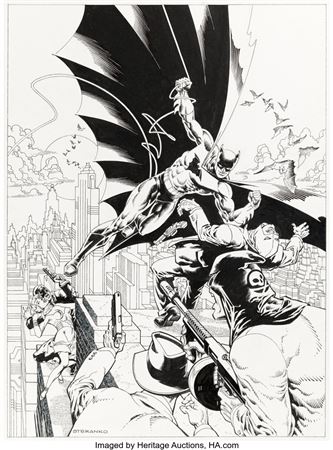 James Jim Steranko : Jim Steranko Detective Comics #33 Variant Cover Original Art (DC, 2014)