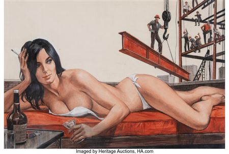 Gil Cohen : Penthouse Tease, Stag Magazine interior, February 1968