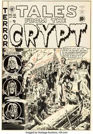 Wally Wood : Wally Wood Tales from the Crypt #26 Cover Original Art (EC, 1951)