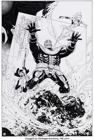 Jimmy Cheung : Jim Cheung and Mark Morales Infinity #6 Splash Page 38 Original Art (Marvel, 2013)