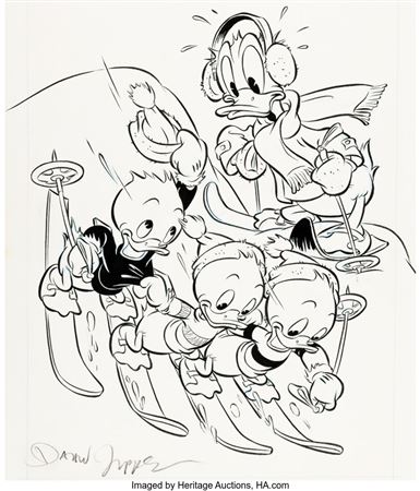 Daan Jippes : Daan Jippes Walt Disney's Comics and Stories #528 Cover Original Art (Gladstone, 1988)