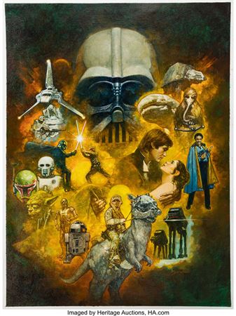 Manuel SanJulian : Sanjulian (Manuel Perez Clemente) Star Wars: The Empire Strikes Back Painting Illustration Original Art (2023).