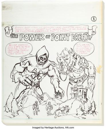 Alfredo Alcala : Alfredo Alcala Masters of the Universe: The Power of Point Dread!/Danger at Castle Grayskull Complete Issue Preliminary Original Art Group of 24 (Mattel, 1983)