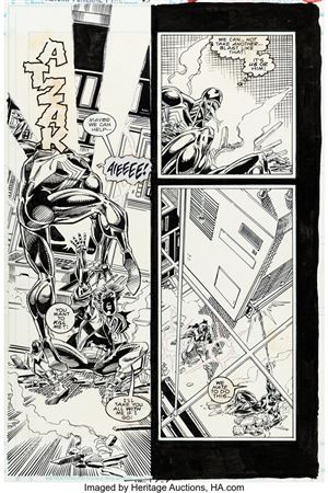 Tom Lyle : Tom Lyle and Joe Rubinstein Venom: Funeral Pyre #3 Story Page 16 Original Art (Marvel, 1993)