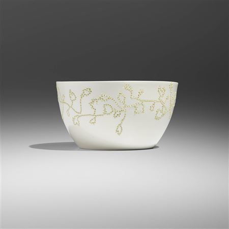 Hella Jongerius : Prototype Rare Embroidered bowl (from the Repeat Porcelain collection)