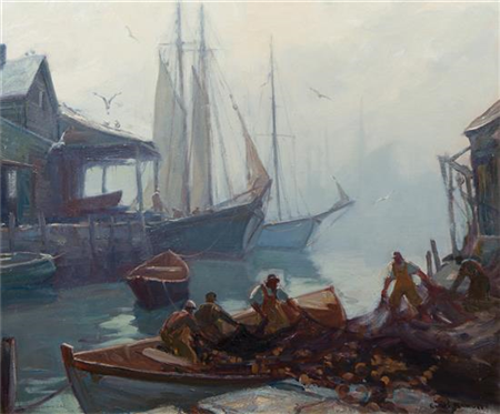 Loading the Nets by Emile Gruppe 25x30