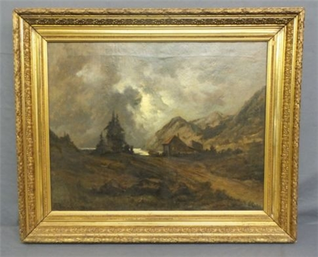 Mountain Scene by  Ernst Penning Dupuis, c. 1860-1880