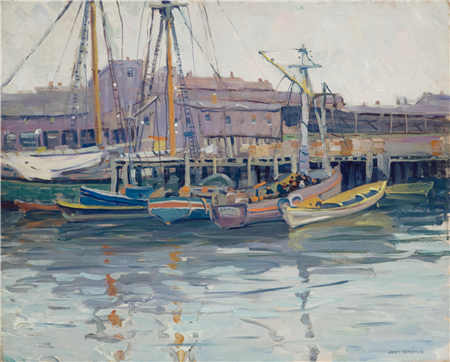 Jane Peterson (1876-1965), Fishing Boats at Gloucester