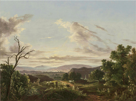 Abigail Tyler Oakes, View of the Hudson River