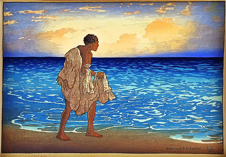 Charles William Bartlett : Hawaiian Fisherman