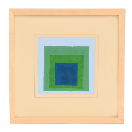 Josef Albers Oil Painting 
