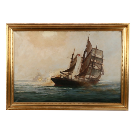 Montague J. Dawson Oil Painting
