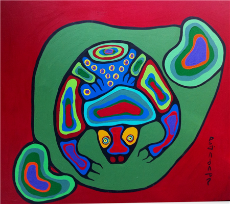 Norval Morrisseau ( 1931-2007 ) , Turtle Spirit