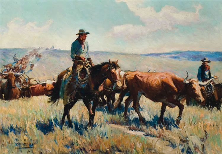 William Henry Dethlef Koerner : Cattle Drive