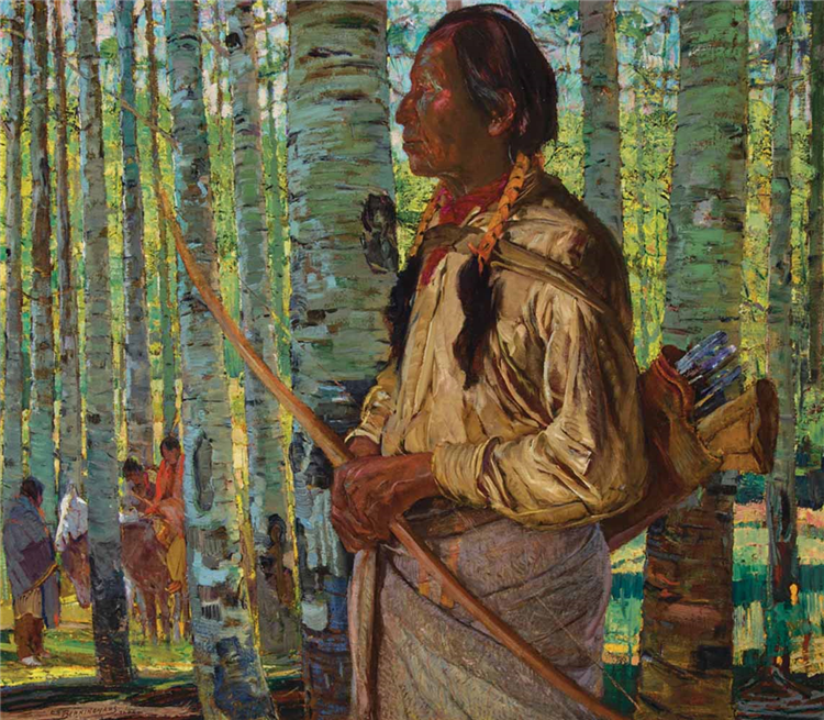 Oscar Berninghaus : The Hunters, Taos