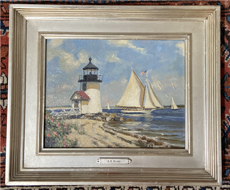 Brant Point Lighthouse Nantucket by A.D. Blake