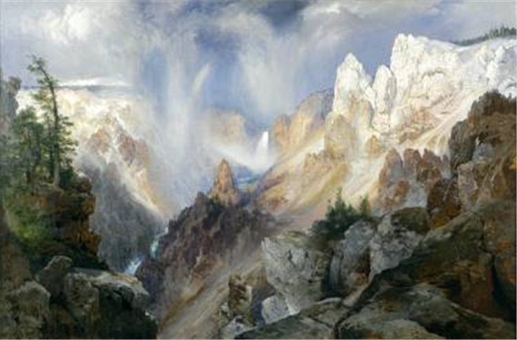 Thomas Moran : Mists in the Yellowstone