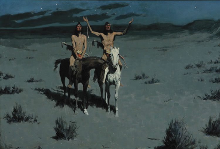 Frederic Sackrider Remington : Pretty Mother of the Night - White Otter Is No Longer a Boy