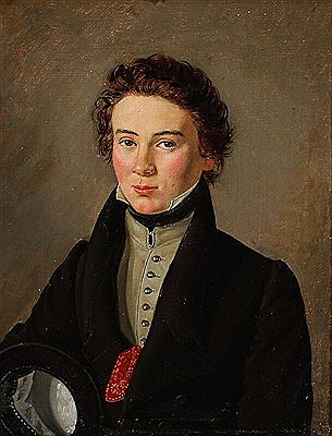 Louis Aumont : The artist's self-portrait, 18 years old.