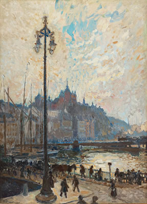 Axel Erdmann : View over Södermalm, Stockholm.