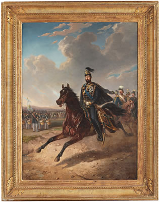 Carl Fredrik Kioerboe : King Charles XV of Sweden (1826-1872).