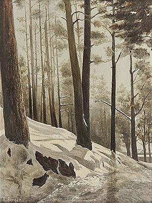 Emil Berger : Forêt sous la neige