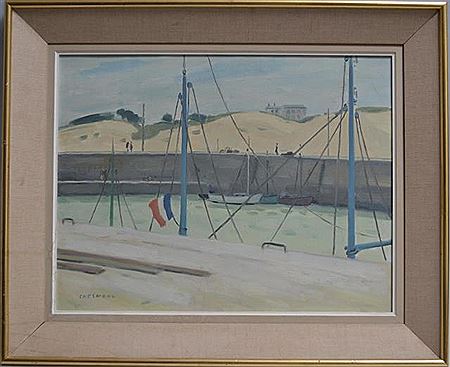 Marcel Chesneau : Saint Gilles Croix De View, Bateaux Au Port