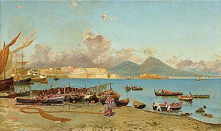 Francesco Saverio Torcia : View of Naples.