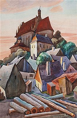 Wladyslaw Skoczylas : The parish church in Kazimierz