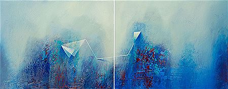 Marek Haba : A story of the light, diptych