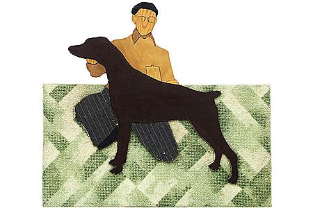 Pieter Celie : 'Man with dog'