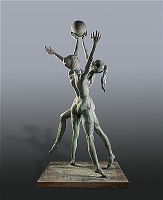 Hans Jorg Limbach : Ballspielerinnen (Nudes Playing Ball)