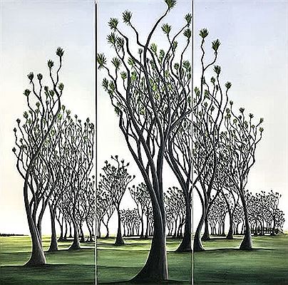 Michael Moore : Southern Wairarapa Tikouka Forest, Triptych No. II