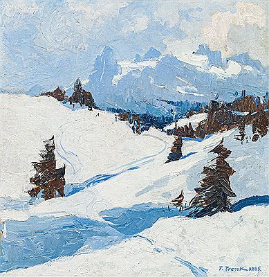 Franz Trenk : Snowscape, 1925