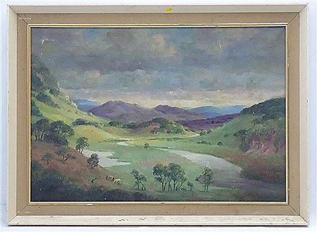 Phyllis Maria Burton : View of a valley in the Dales