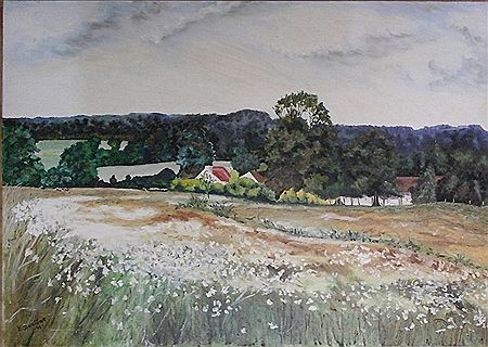 Edouard Dosiere : Landscape of Brie