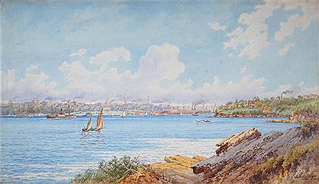 Gladstone Eyre : Sydney Harbour from Hungry Bay