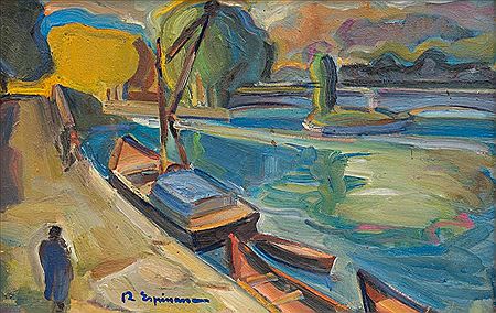 Raymond Espinasse : 'Quai de Tounis - Toulouse'