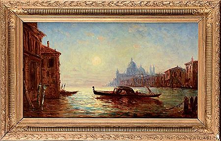 Joseph Odde : Santa Maria della Salute au clair de lune