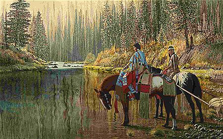 Roger Cooke : 'Nez Perce Crossing, 1987'