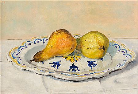 William Bankier Henderson : STILL LIFE WITH PEARS