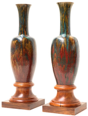 Pierre Adrien Dalpayrat : A PAIR OF VASES