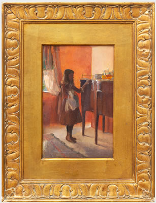 Alice De Wolf (Tyler) Kellogg : Girl at a Sideboard