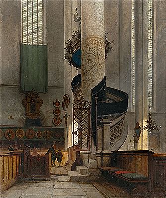 Karl Georg Anton Graeb : The pulpit of the St. Georg zu Nördlingen