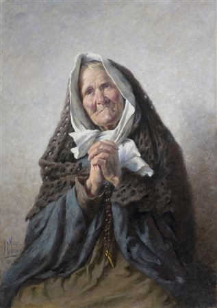 Miecislaw Reyzner : PRAYER, 1893